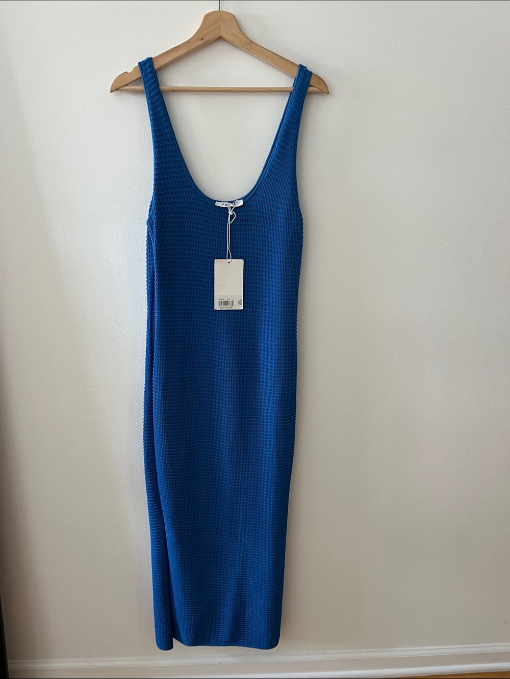 Frame Denim Sleeveless Knit Maxi Dress in Royal Blue